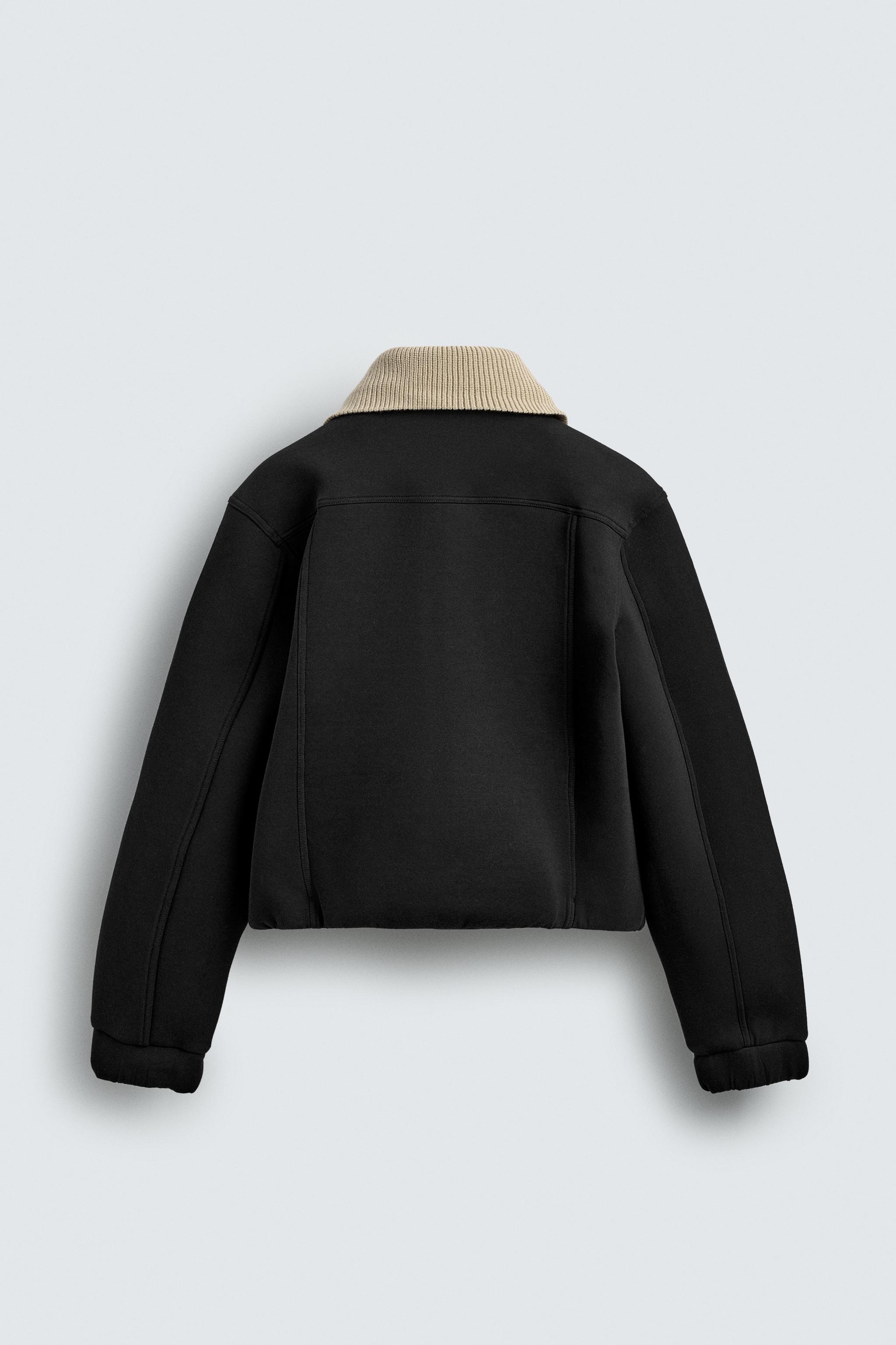 BLOUSON TECHNIQUE COL EN CONTRASTE